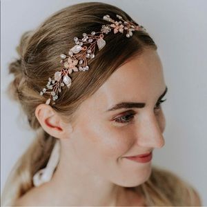 Bridal Crystal Headband (rose gold)